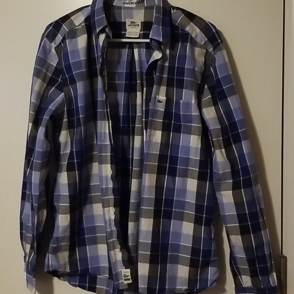 Lacoste plaid shirt